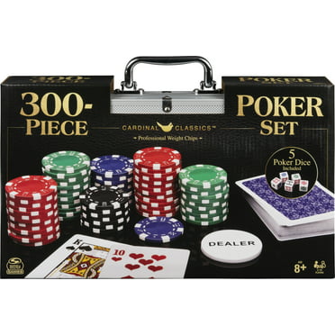 Poker Set 500 Pcs Laser Chips Texas Hold Em Cards Dice Decks Casino Game U 